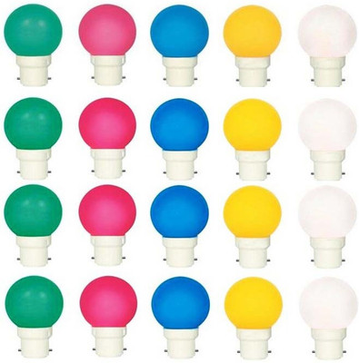

VRCT 0.5 W Standard B22 LED Bulb(Green, Red, Blue, Yellow, White)