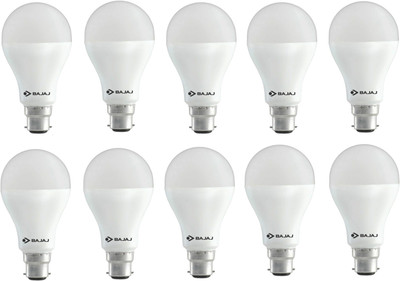 

Bajaj 12 W Round B22 LED Bulb(White, Pack of 10)