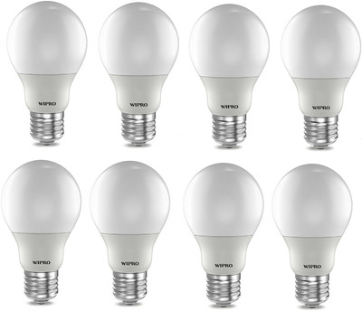 

Wipro 3 W Standard E27 LED Bulb(Yellow, Pack of 08)