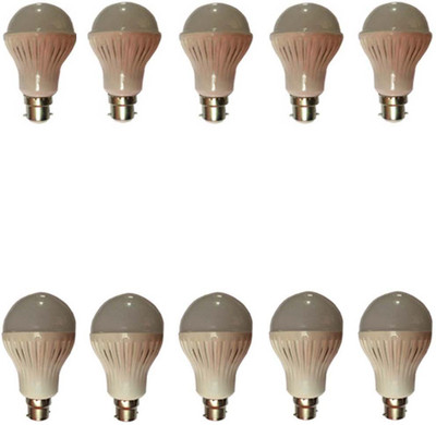 

Galaxy 5 W, 9 W Standard B22 LED Bulb(White, Pack of 10)