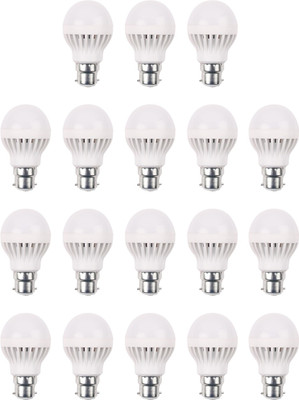 

Omkaar LED 5 W Standard Pin B22 LED Bulb(White, Pack of 18)