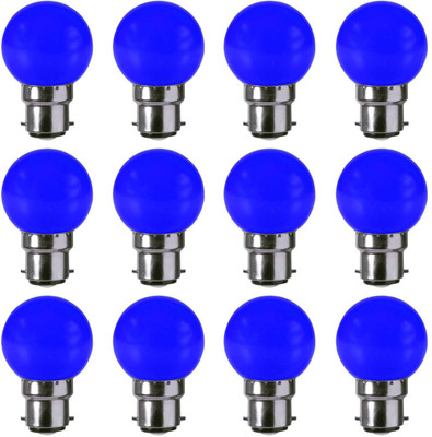 

VRCT 0.5 W Standard B22 LED Bulb(Blue, Pack of 12)