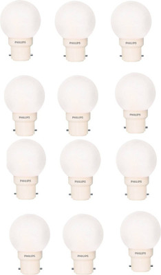 

Philips 0.5 W Standard B22 LED Bulb(White, Pack of 12)