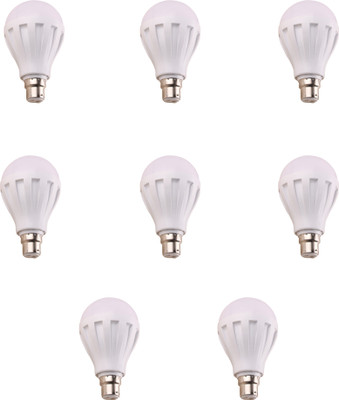 

Hexadisk 12 W Standard B22 LED Bulb(White, Pack of 8)