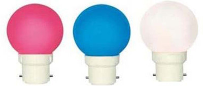

VRCT 0.5 W Standard B22 LED Bulb(Red, Blue, White, Pack of 3)