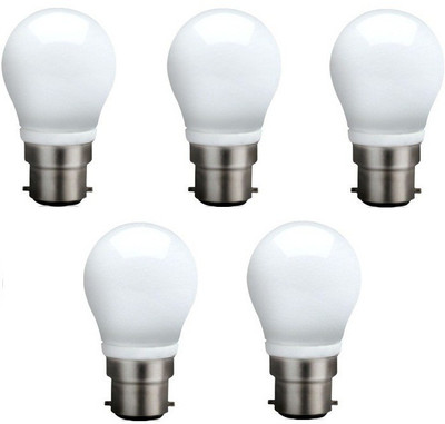 Syska Led Lights 3 W Standard B22 LED Bulb(White, Pack of 5)