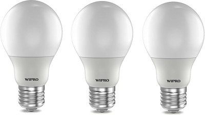 

Wipro 9 W Standard E27 LED Bulb(White, Pack of 03)