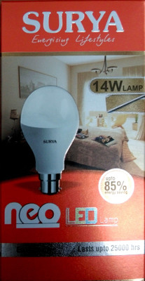 

Surya 14 W Standard B22 LED Bulb(White)
