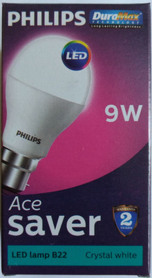 

Philips 9 W Globe B22 LED Bulb(White)