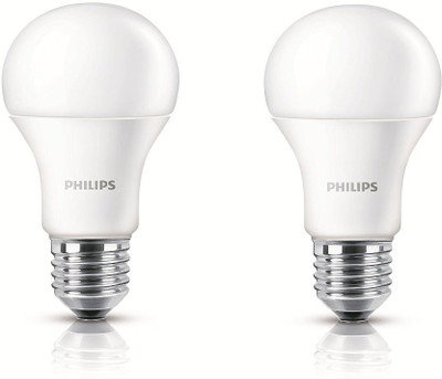 PHILIPS 9 W Basic Standard E27 LED Bulb(Yellow, Pack of 2)