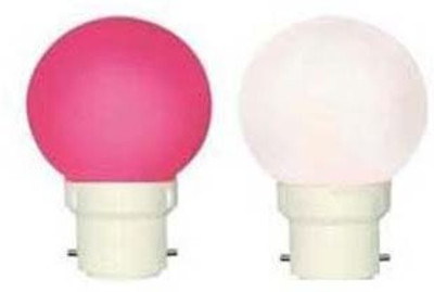 

VRCT 0.5 W Standard B22 LED Bulb(Red, White, Pack of 2)