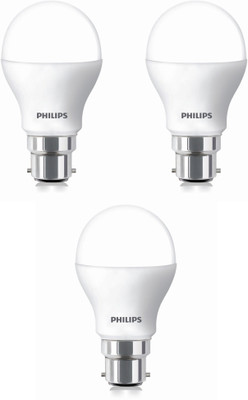 PHILIPS 9 W Standard B22 LED Bulb(White, Pack of 3) PHILIPS 9 W Standard B22 LED Bulb(White, Pack of 3)