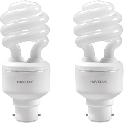 

Havells 15 W Spiral B22 CFL Bulb(White, Pack of 2)
