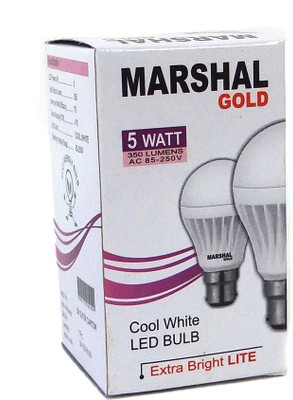 

Marshal Gold 5 W Standard B22 LED Bulb(Pack of 16)
