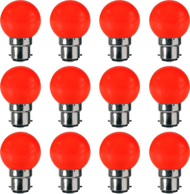 

VRCT 0.5 W Standard B22 LED Bulb(Red, Pack of 12)
