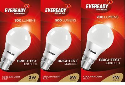

Eveready 3 W, 5 W, 7 W Standard B22 LED Bulb(White, Pack of 3)