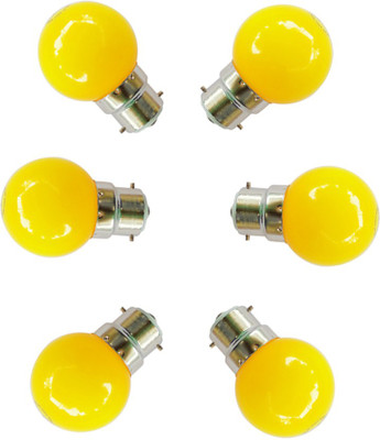 

Sun 0.5 W Round B22 LED Bulb(Yellow, Pack of 6)