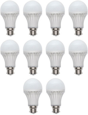

Legemat 15 W Standard B22 LED Bulb(White, Pack of 10)