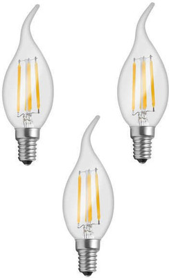 Imperial 4 W Standard E14 LED Bulb(Yellow, Pack of 3)