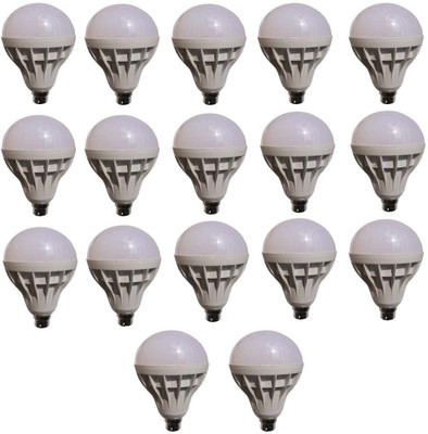 

Galaxy 15 W Standard B22 LED Bulb(White, Pack of 17)