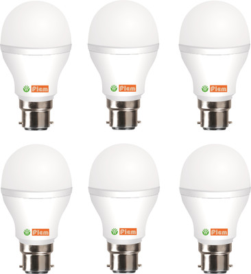 

Fiem 7 W Standard B22 LED Bulb(White, Pack of 6)