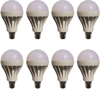 

Galaxy 12 W Standard B22 LED Bulb(White, Pack of 8)