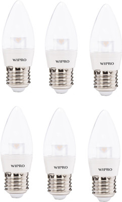 

Wipro 3 W Standard E27 LED Bulb(Yellow, Pack of 06)