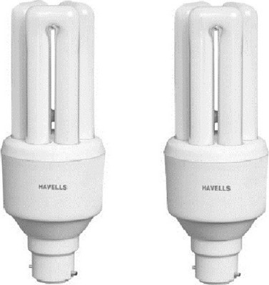 

Havells 15 W Standard B22 CFL Bulb(White, Pack of 2)