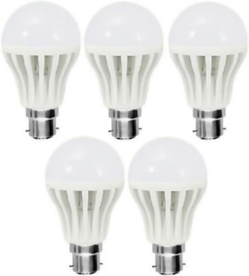 

TTS 5 W Standard b22 LED Bulb(White, Pack of 5)