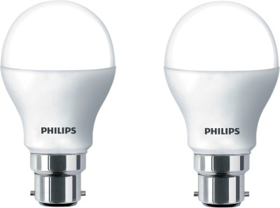 Philips 9 W Standard B22 LED Bulb(White, Pack of 2)