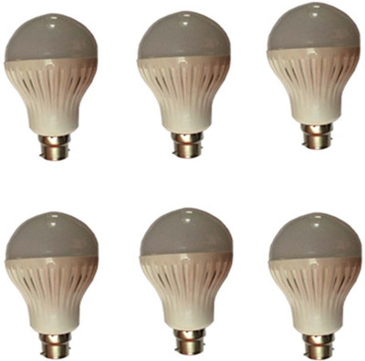 

Galaxy 9 W Standard B22 LED Bulb(White, Pack of 6)