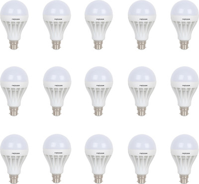 Frazzer 18 W Standard B22 LED Bulb(White, Pack of 15)