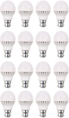 

Luments 5 W Standard B22 LED Bulb(White, Pack of 16)