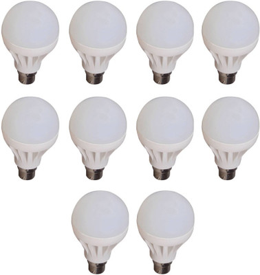

Listers 9 W Standard B22 LED Bulb(White, Pack of 10)