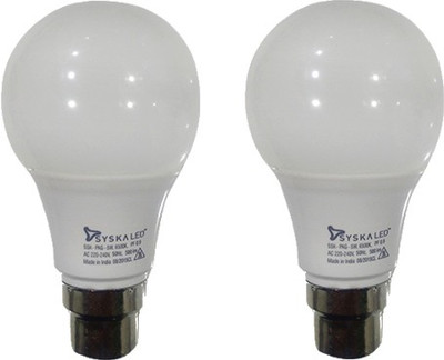

Syska Led Lights 5 W Standard B22 LED Bulb(White, Pack of 2)