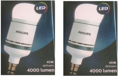

Philips 40 W Standard B22 LED Bulb(White, Pack of 2)