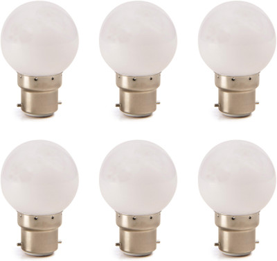 

VRCT 0.5 W Standard B22 LED Bulb(White, Pack of 6)