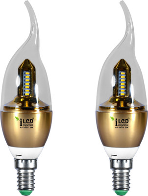

Imperial 3 W Candle E14 LED Bulb(Yellow, Pack of 2)
