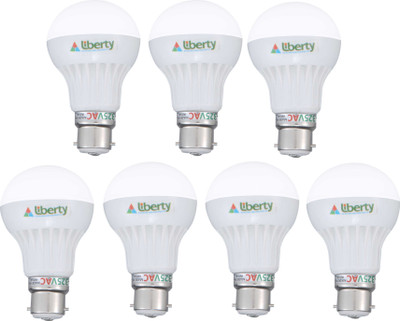 

Liberty 7 W Standard B22 LED Bulb(White, Pack of 7)