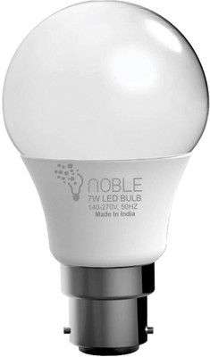 

Noble 7 W Standard B22 LED Bulb(White)