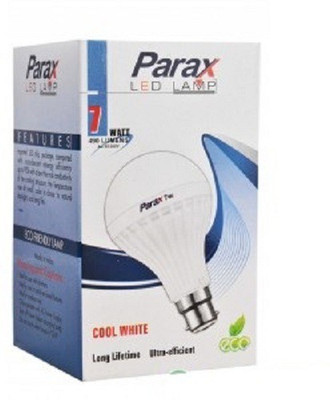 

Parax 7 W Standard B22 LED Bulb(White, Pack of 10)