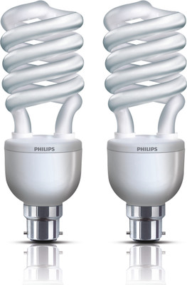 

Philips 32 W Standard B22 CFL Bulb(White, Pack of 2)