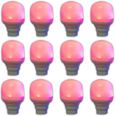 VRCT 0.5 W Standard B22 LED Bulb(Red, Pack of 2)