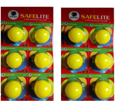 

Wipro 0.5 W Standard B22 LED Bulb(Yellow, Pack of 12)