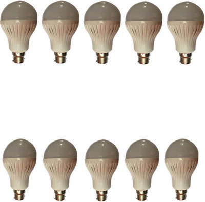 

Galaxy 7 W, 9 W Standard B22 LED Bulb(White, Pack of 10)