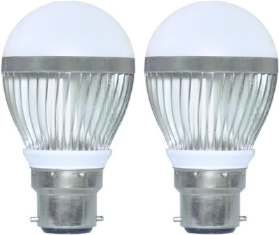 

LIGHTRON 7 W Round B22 LED Bulb(White, Pack of 2)