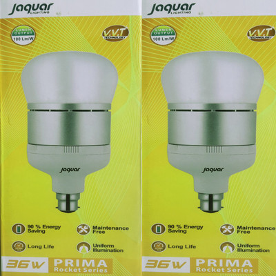 

Jaquar 36 W Round B22 LED Bulb(White, Pack of 2)