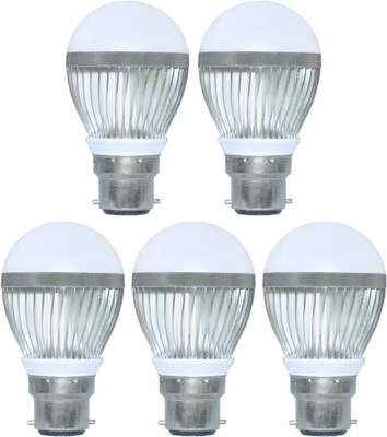 

LIGHTRON 7 W Standard B22 LED Bulb(White, Pack of 5)