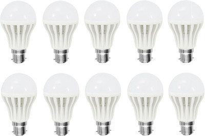 

Meteor Shower 9 W Standard B22 LED Bulb(White, Pack of 10)