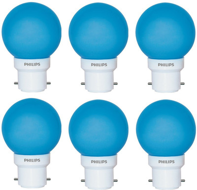 

Philips 0.5 W Standard LED Bulb(Blue, Pack of 6)